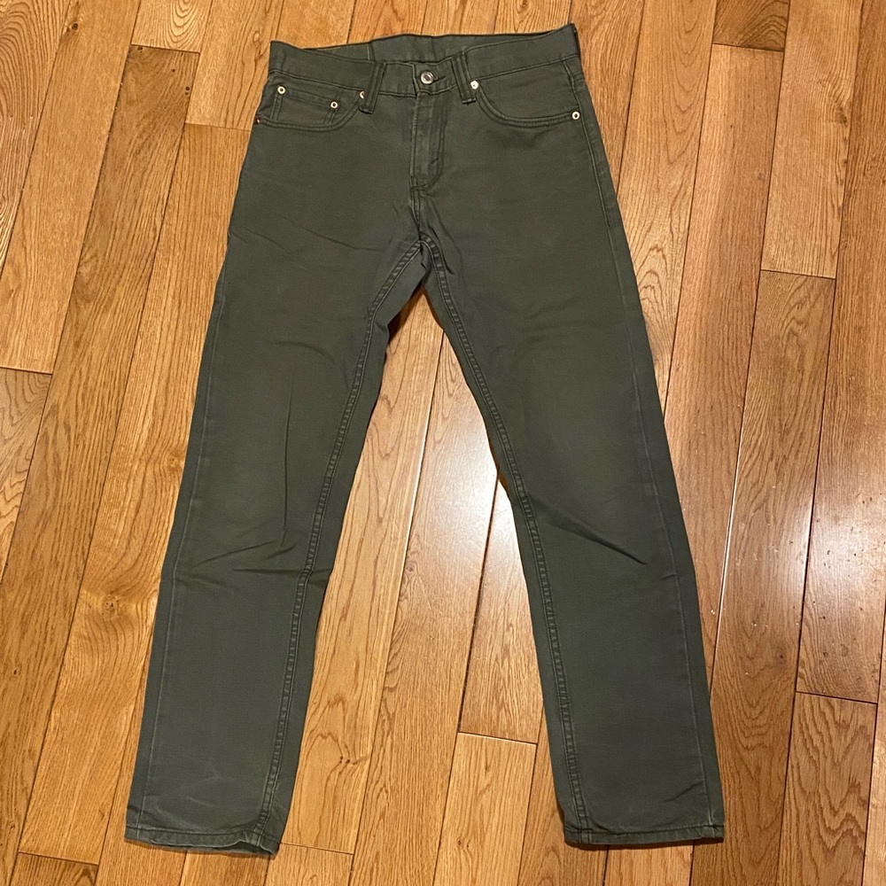 Rare Levi’s 511 Green Canvas 30x32